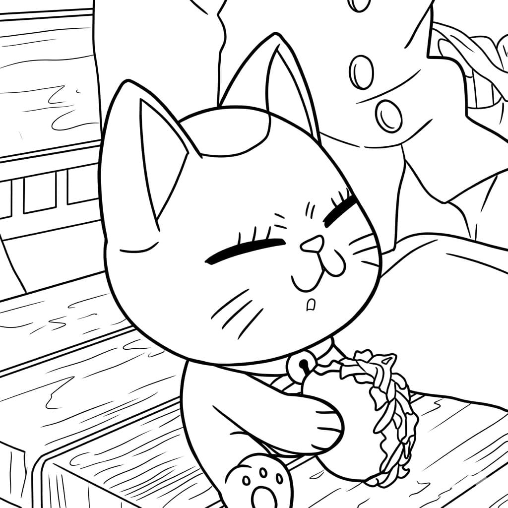 Coloriage Turbo Granny gourmande