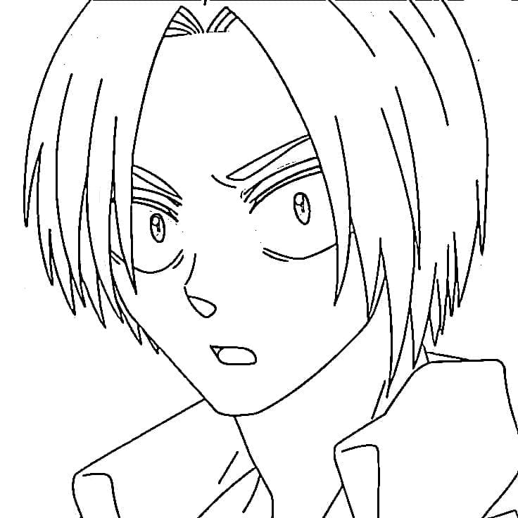 Coloriage Visage de Shin Asakura