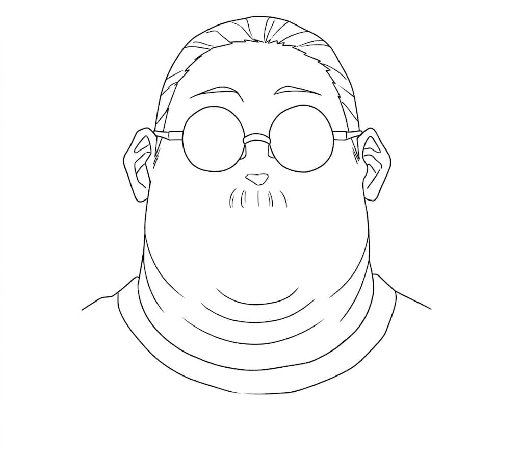 Coloriage Visage de Taro