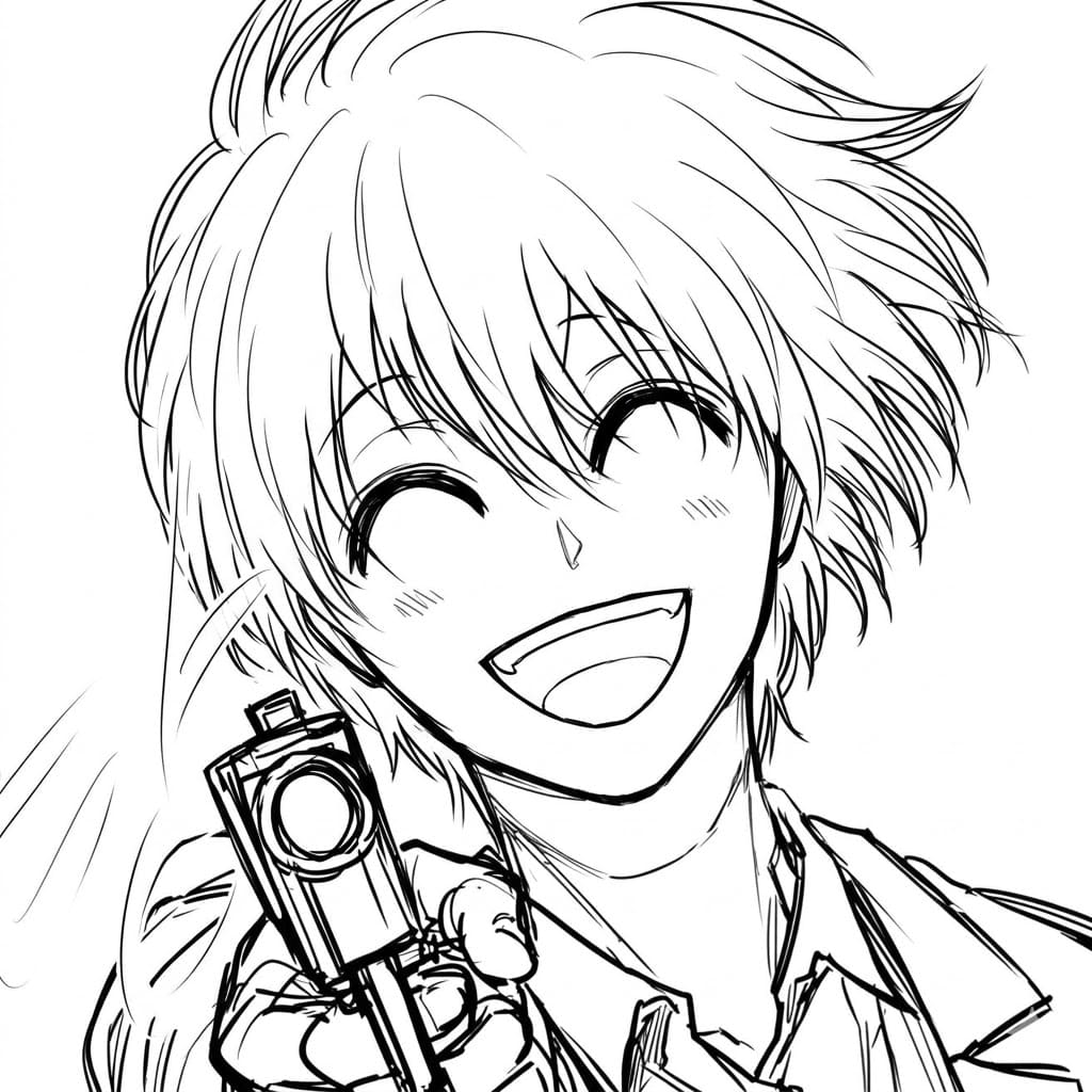 Coloriage Yoichi Nagumo de Anime Sakamoto Days
