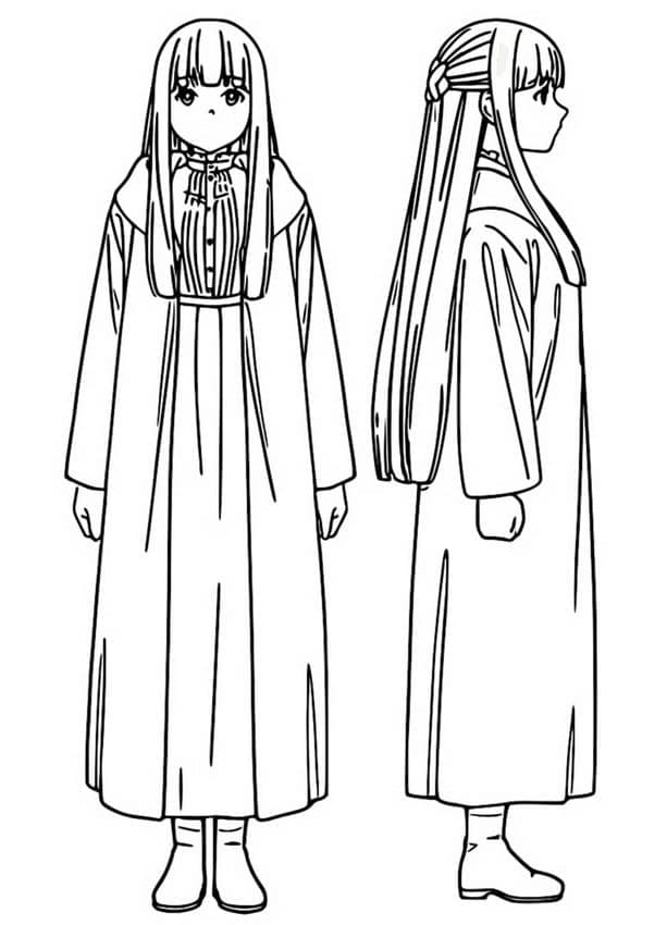 Coloriage Fern de Frieren Beyond Journey's End