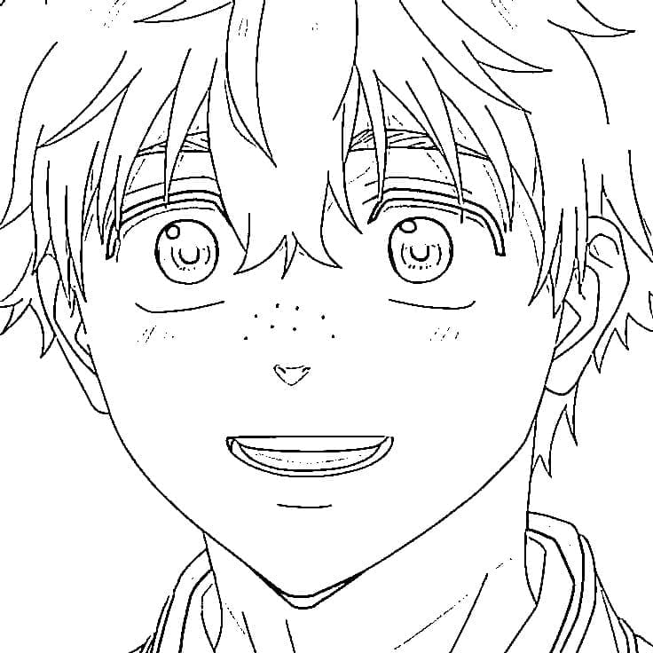 Coloriage Akihiko Nirei dans Wind Breaker