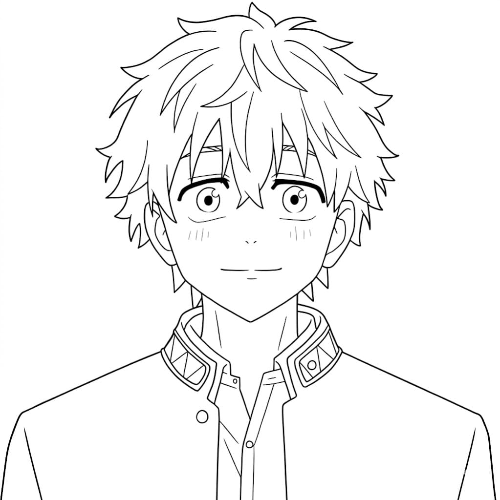 Coloriage Akihiko Nirei sympa
