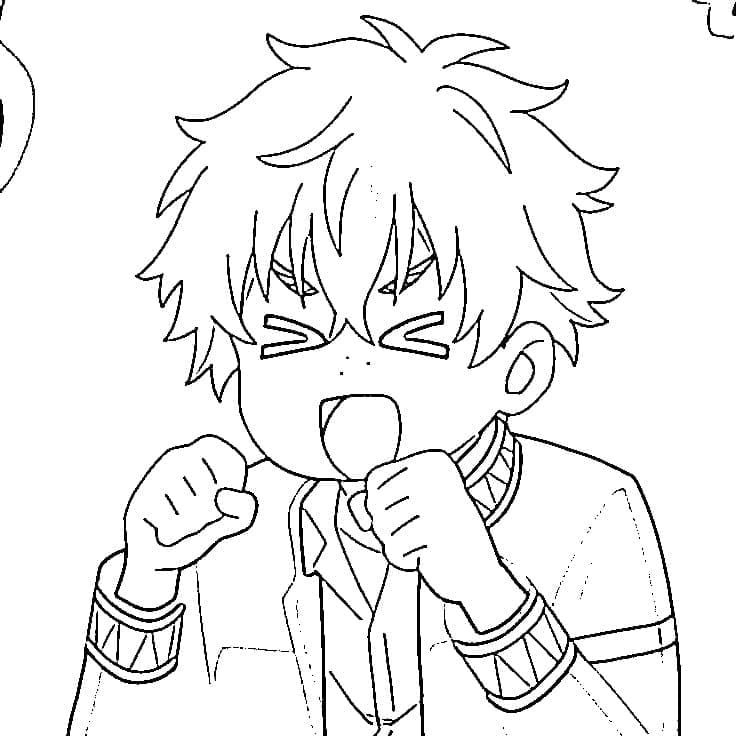 Coloriage Akihiko Nirei Wind Breaker