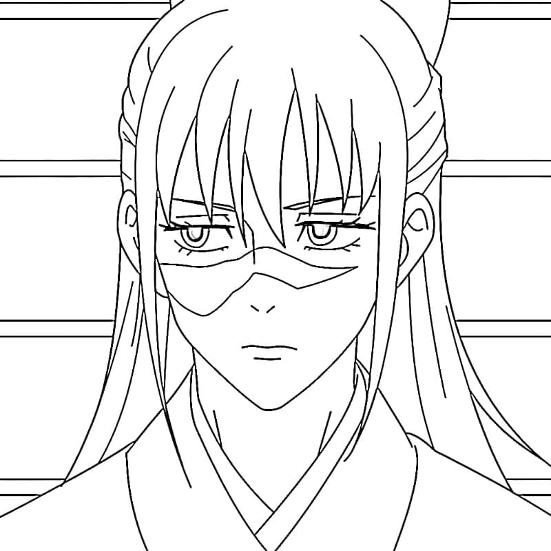 Coloriage Anime Jujutsu Kaisen Utahime Iori