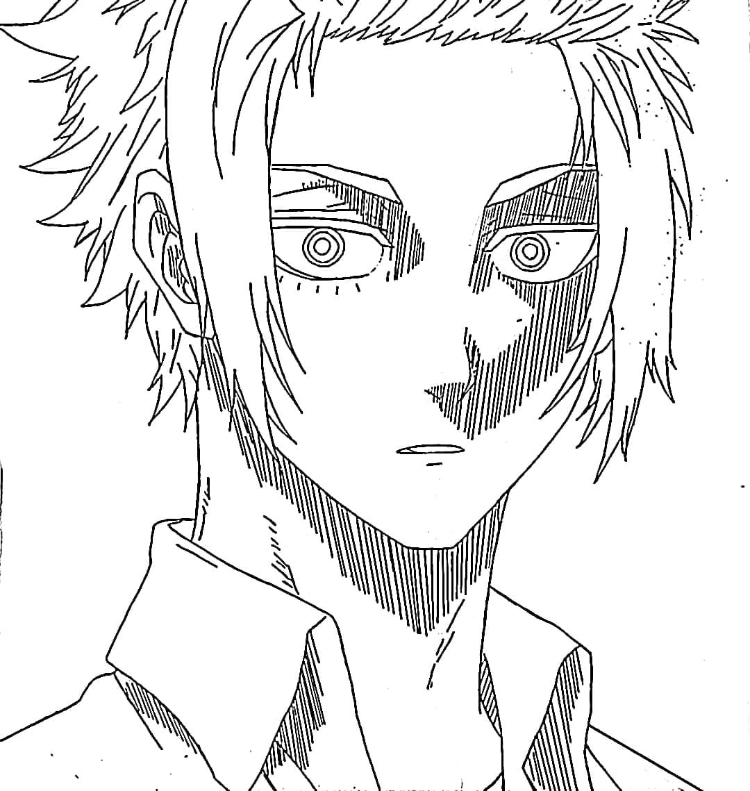 Coloriage Blue Lock Sae Itoshi