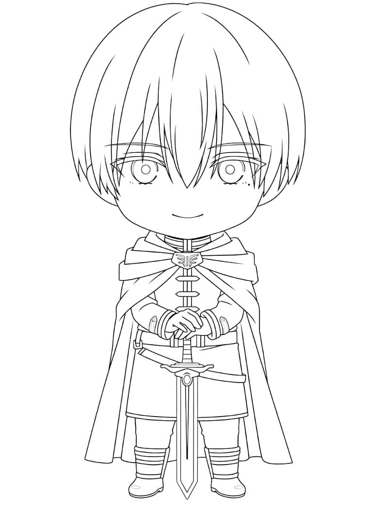 Coloriage Chibi Himmel