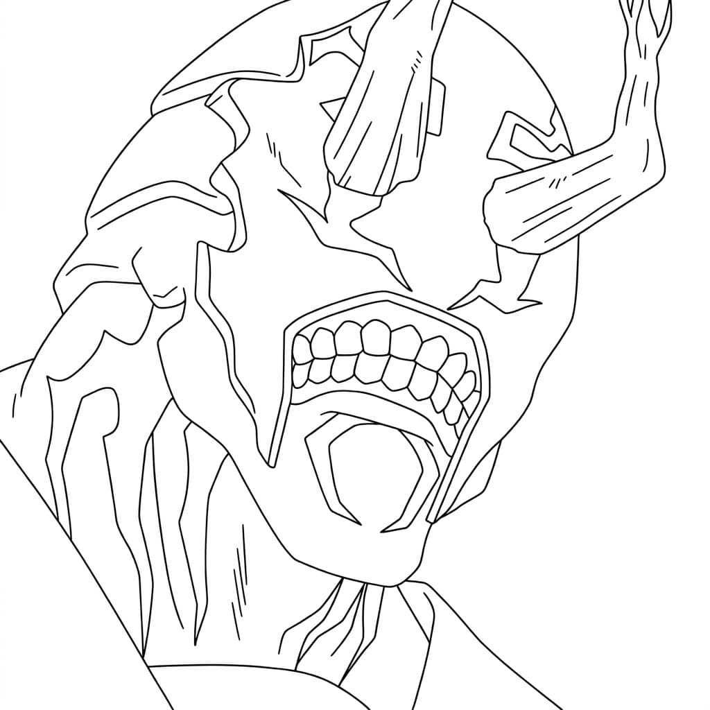 Coloriage Colère de Hanami