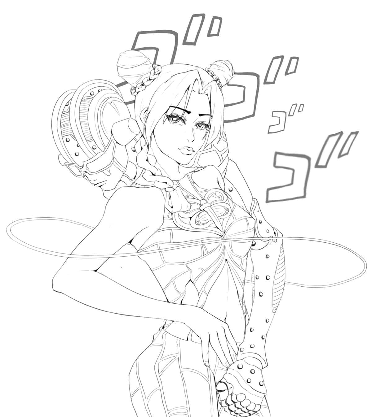 Coloriage Cool Jolyne Cujoh