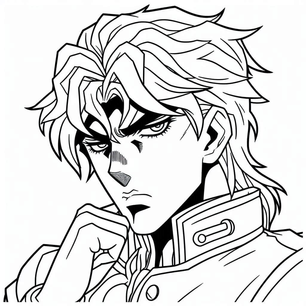 Coloriage Dio Brando est cool