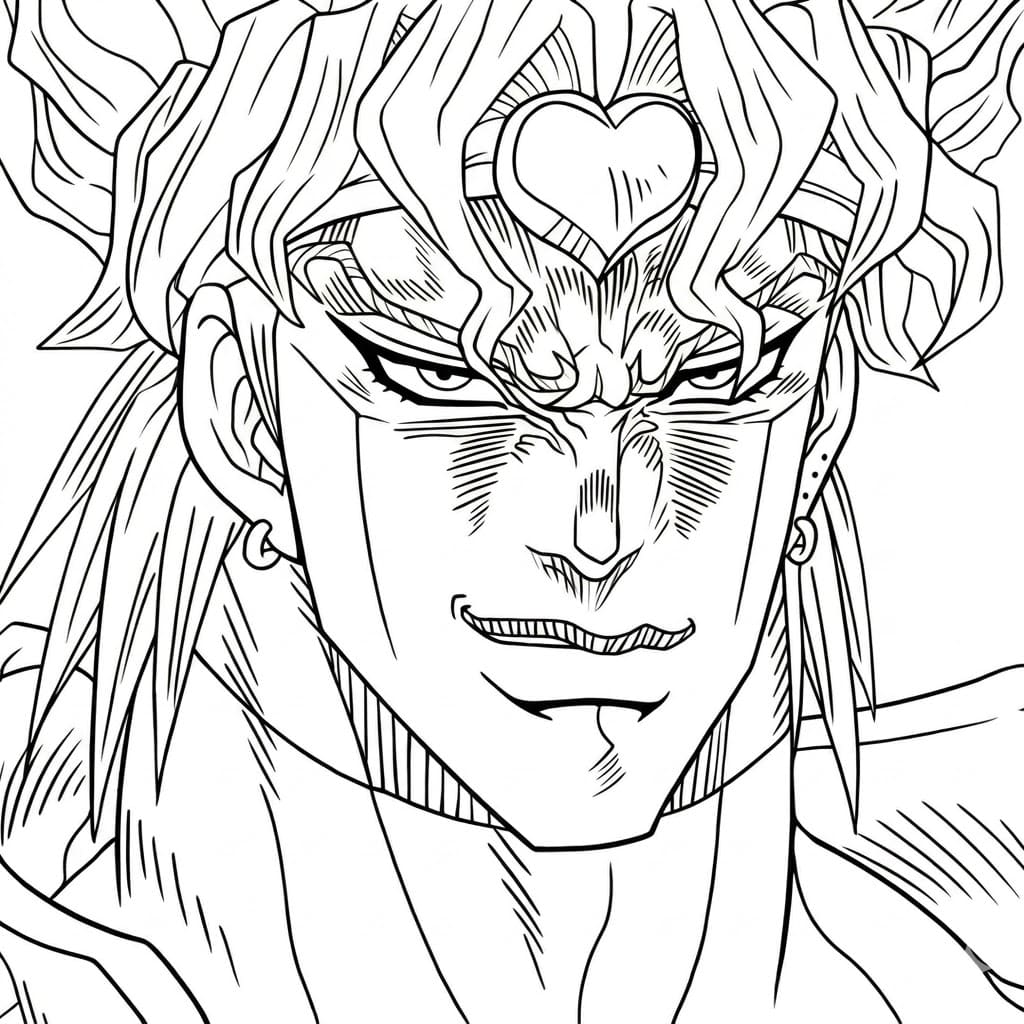 Coloriage Dio Brando est plutôt joli