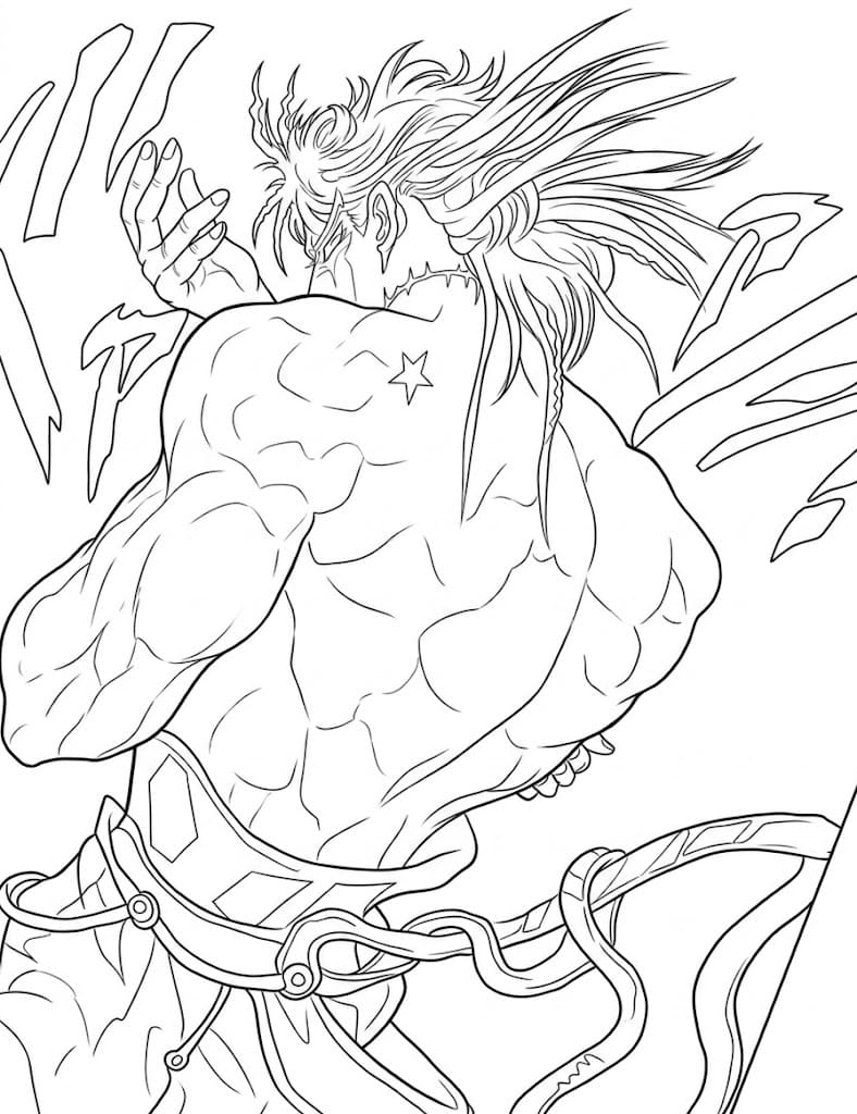 Coloriage Dio Brando géant