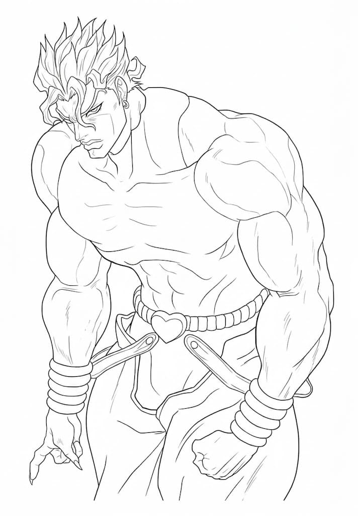 Coloriage Dio Brando gratuit