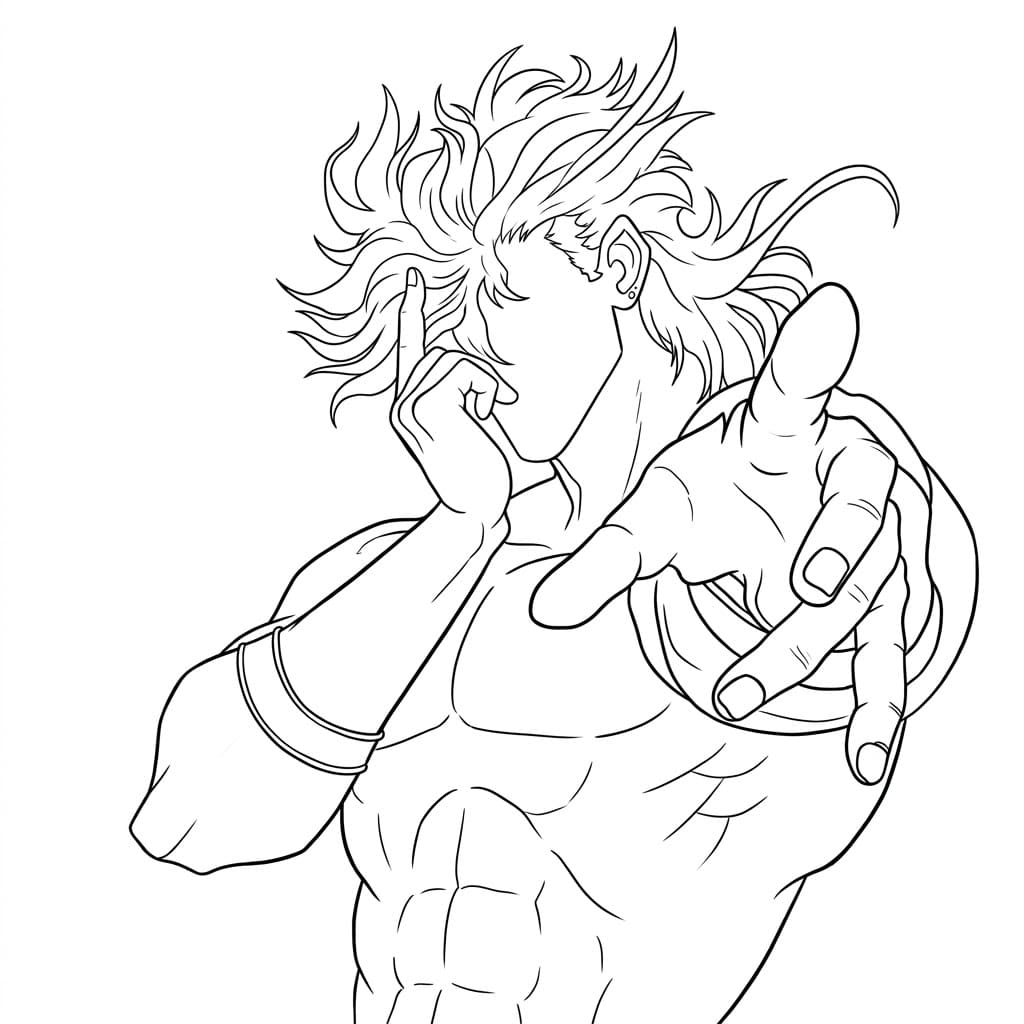 Coloriage Dio Brando imprimable