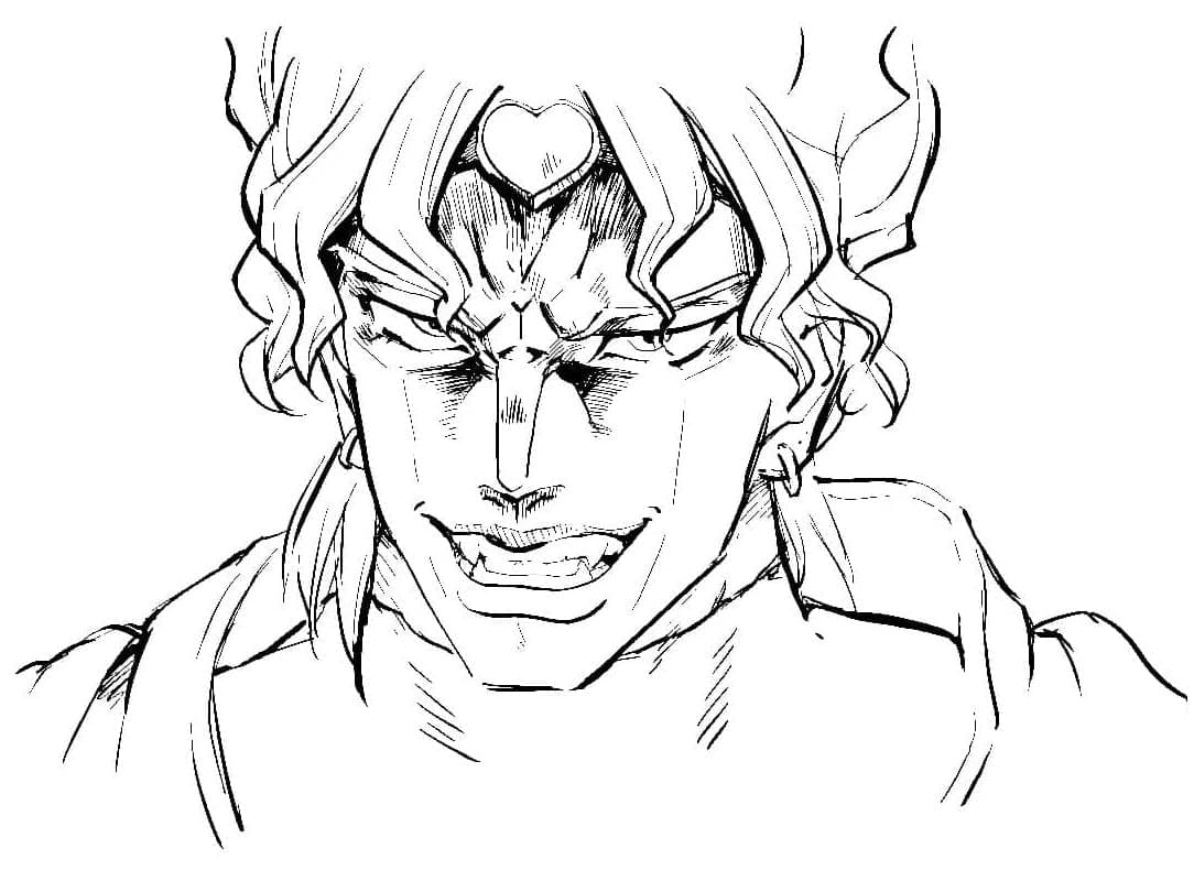 Coloriage Dio Brando le Maléfique