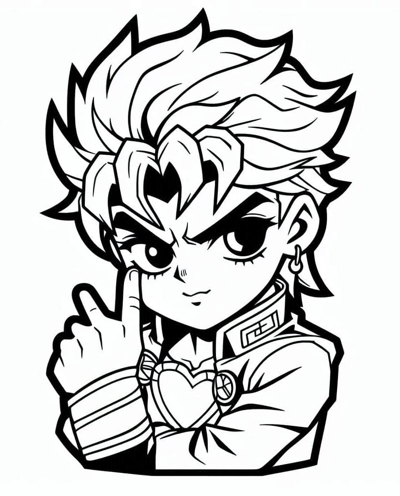 Coloriage Dio Brando mignon