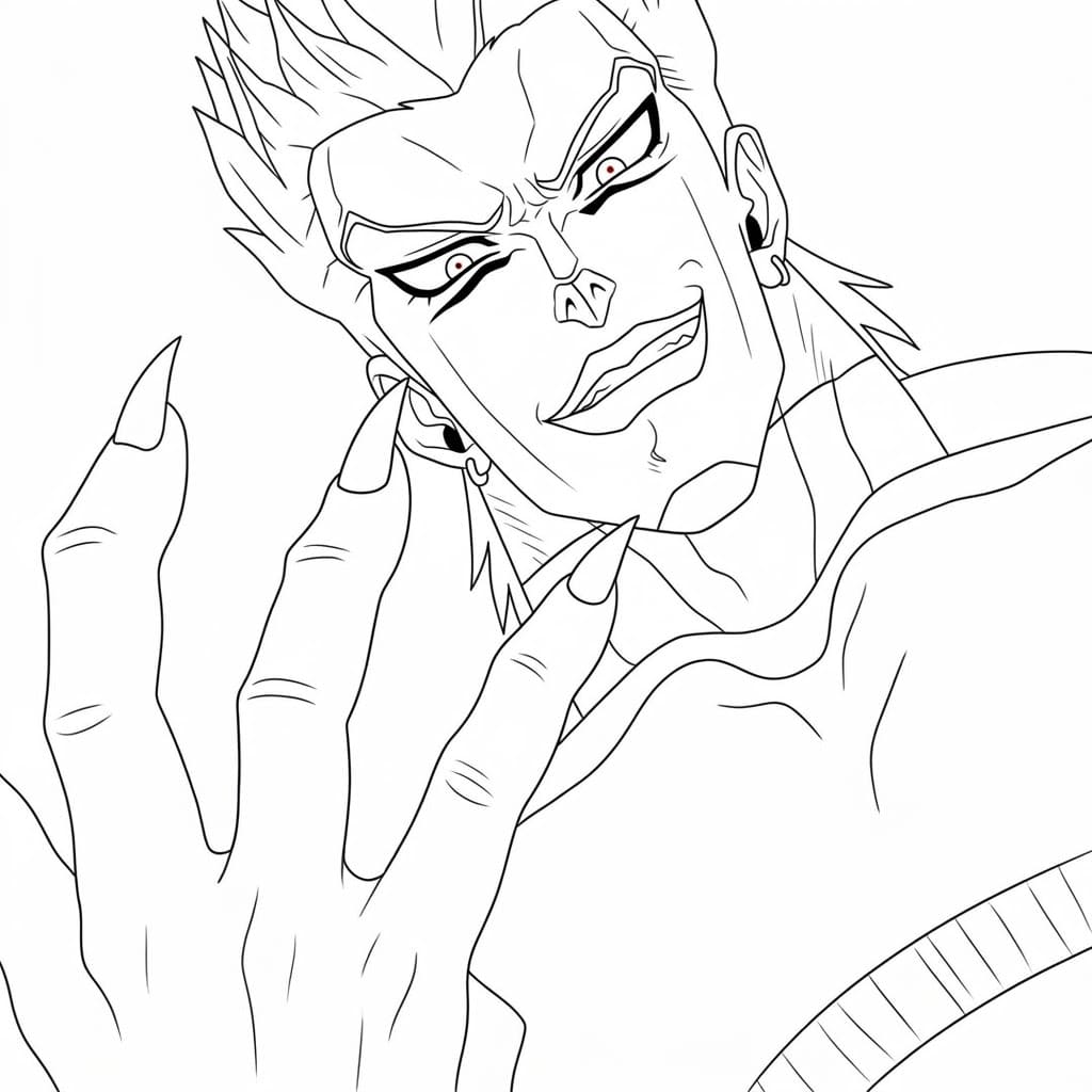 Coloriage Dio Brando sympa