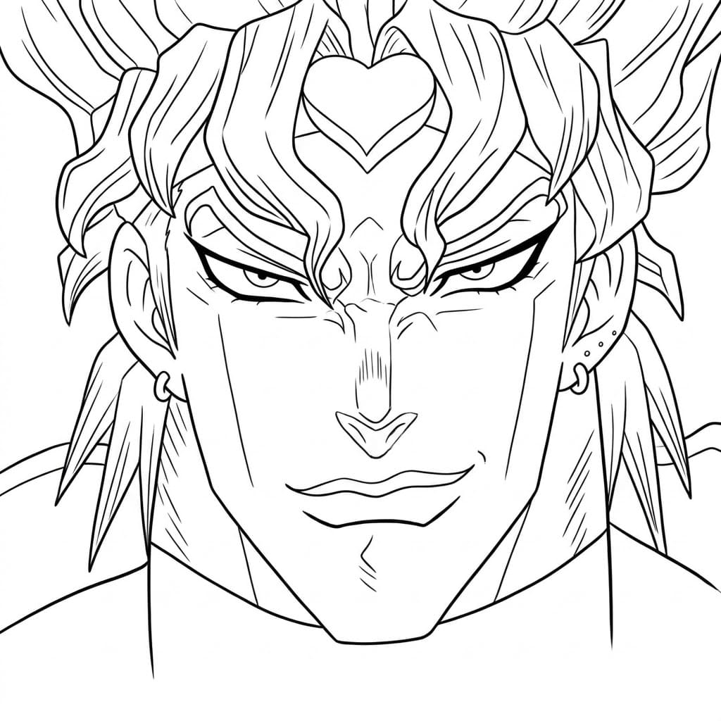 Coloriage Émoticône Dio Brando