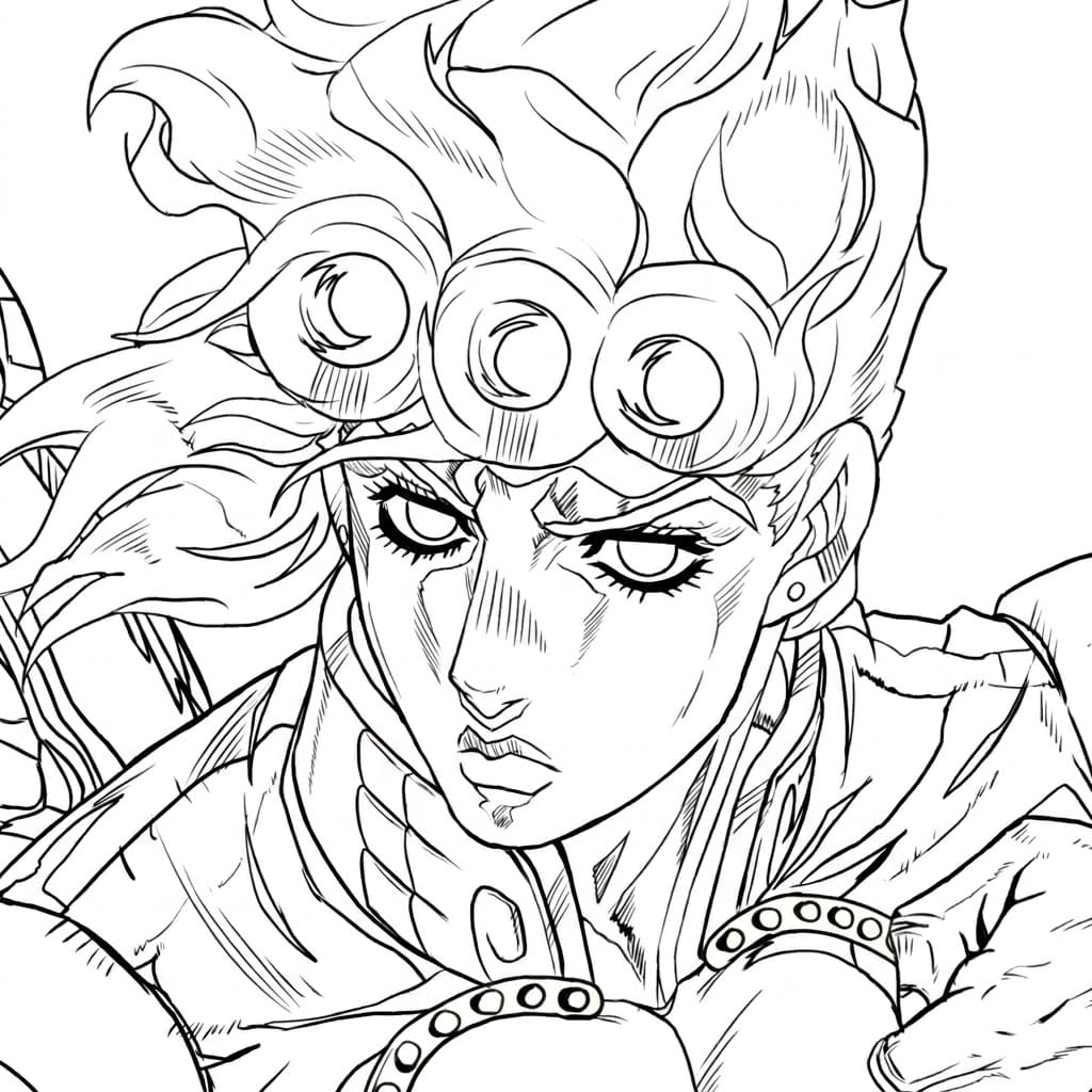 Coloriage Estampe de Giorno Giovanna