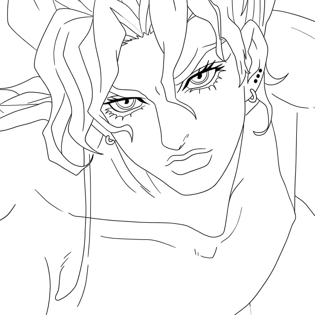Coloriage Estampe Dio Brando