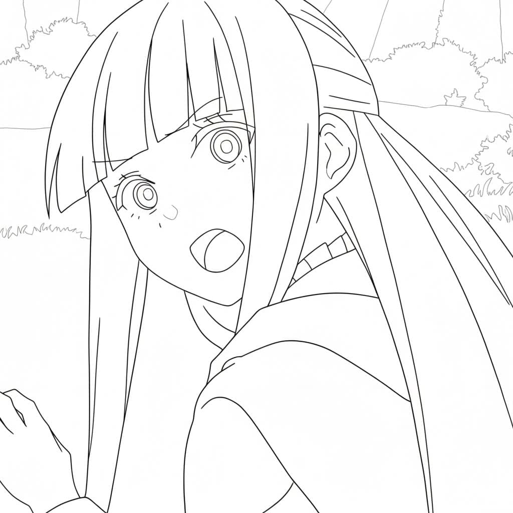 Coloriage Fern dans Anime