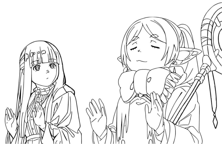 Coloriage Fern et Frieren