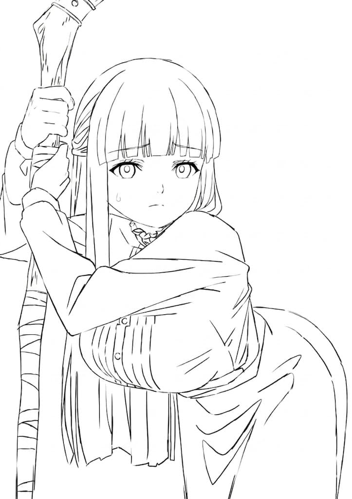 Coloriage Fern timide