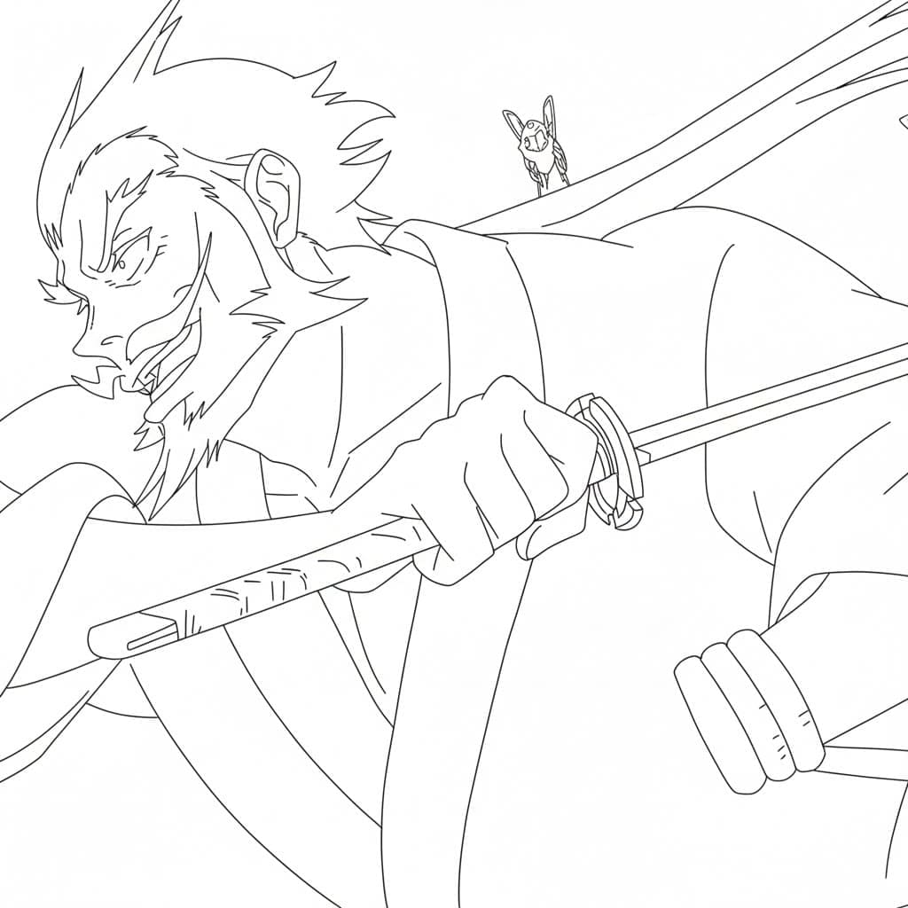 Coloriage Gantetsusai Tamiya à imprimer