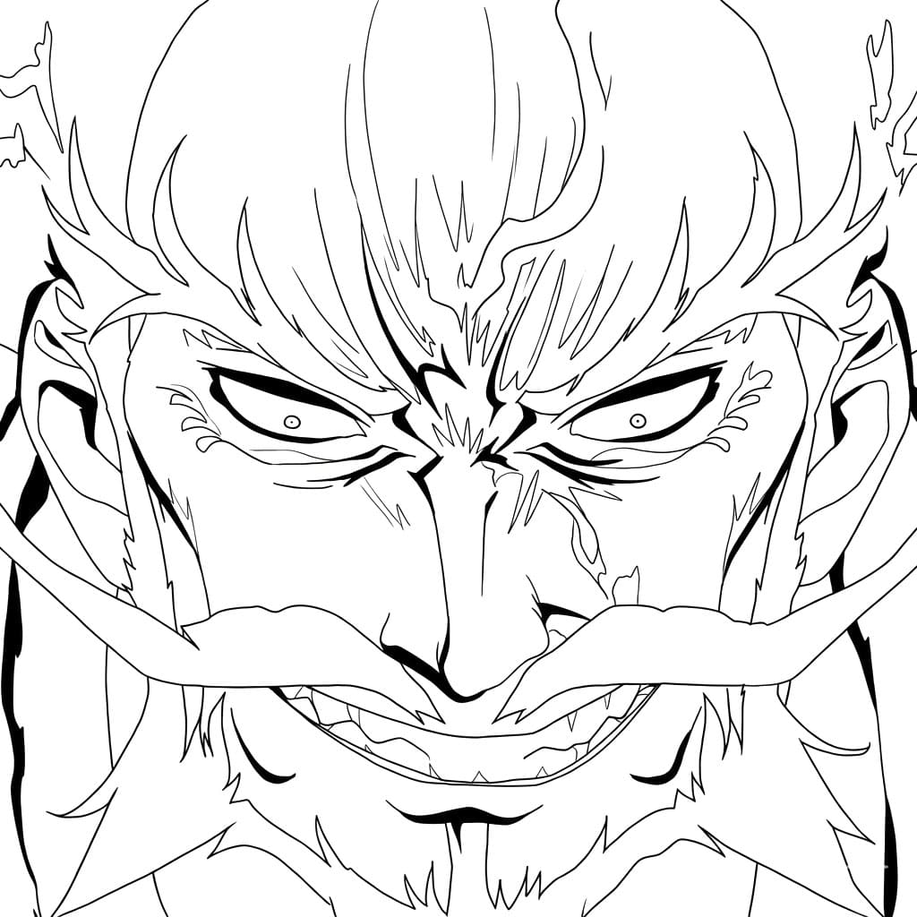 Coloriage Gantetsusai Tamiya drôle