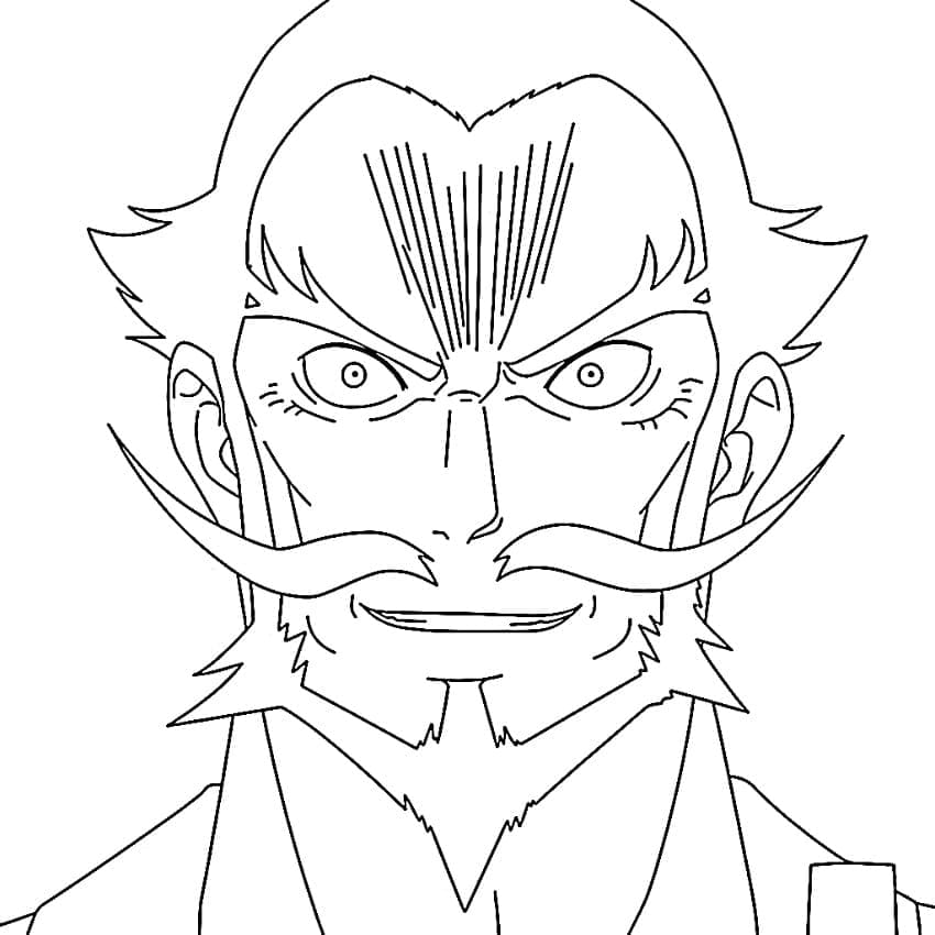 Coloriage Gantetsusai Tamiya en colère