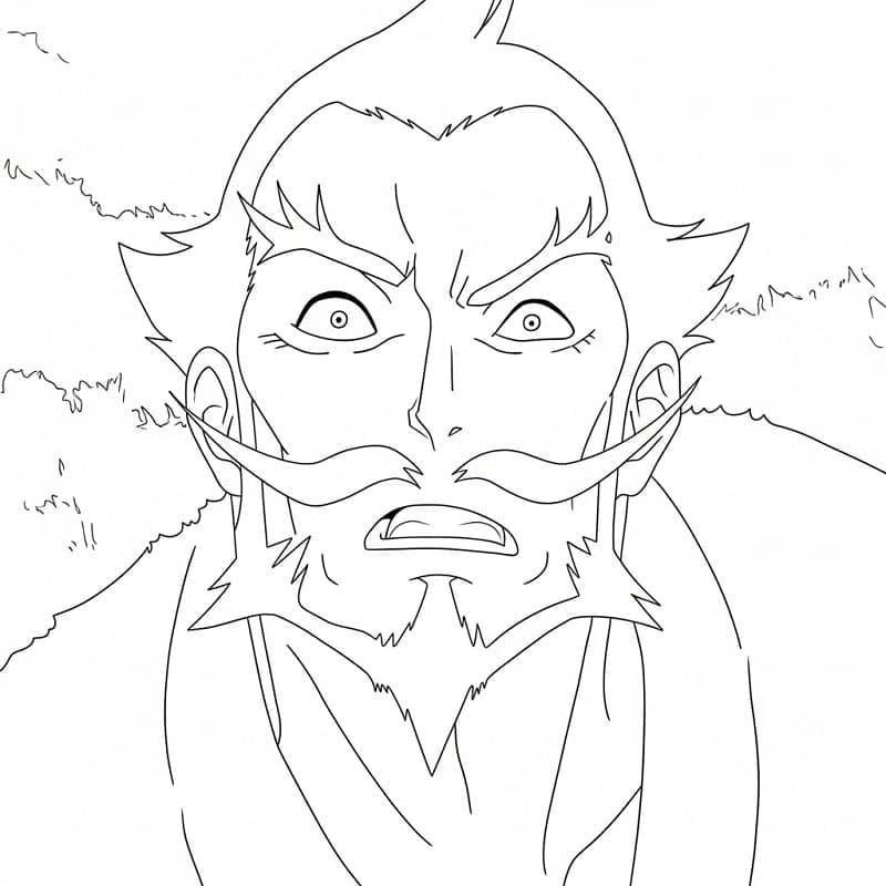 Coloriage Gantetsusai Tamiya Hell's Paradise