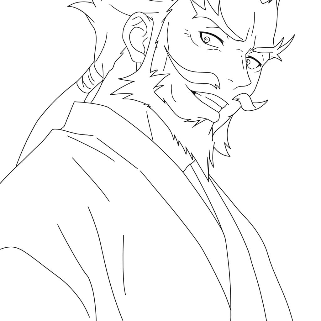 Coloriage Gantetsusai Tamiya Sourire