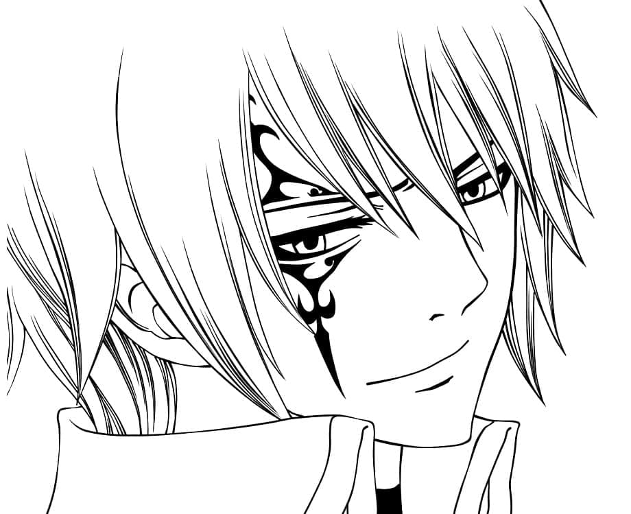 Coloriage Génial Jellal Fernandez