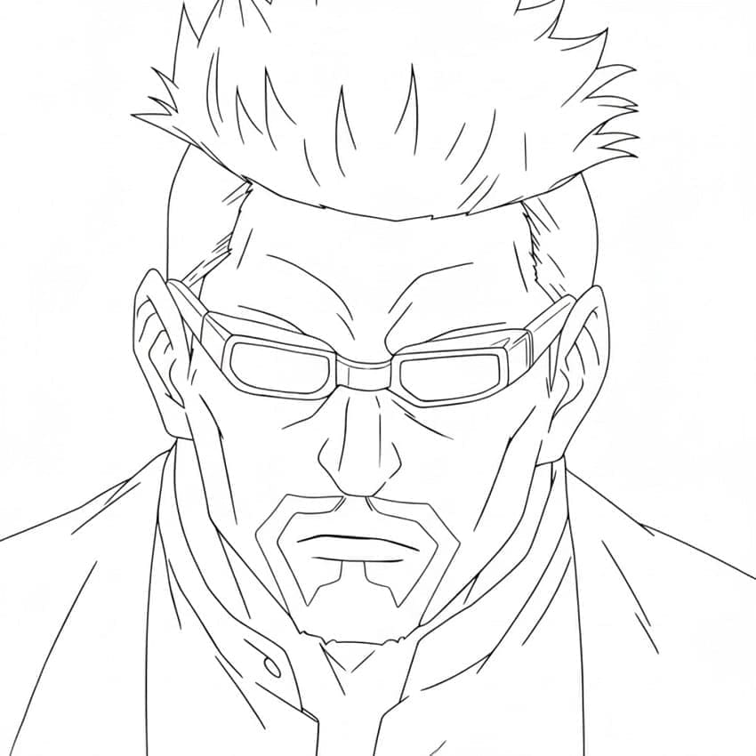 Coloriage Génial Masamichi Yaga