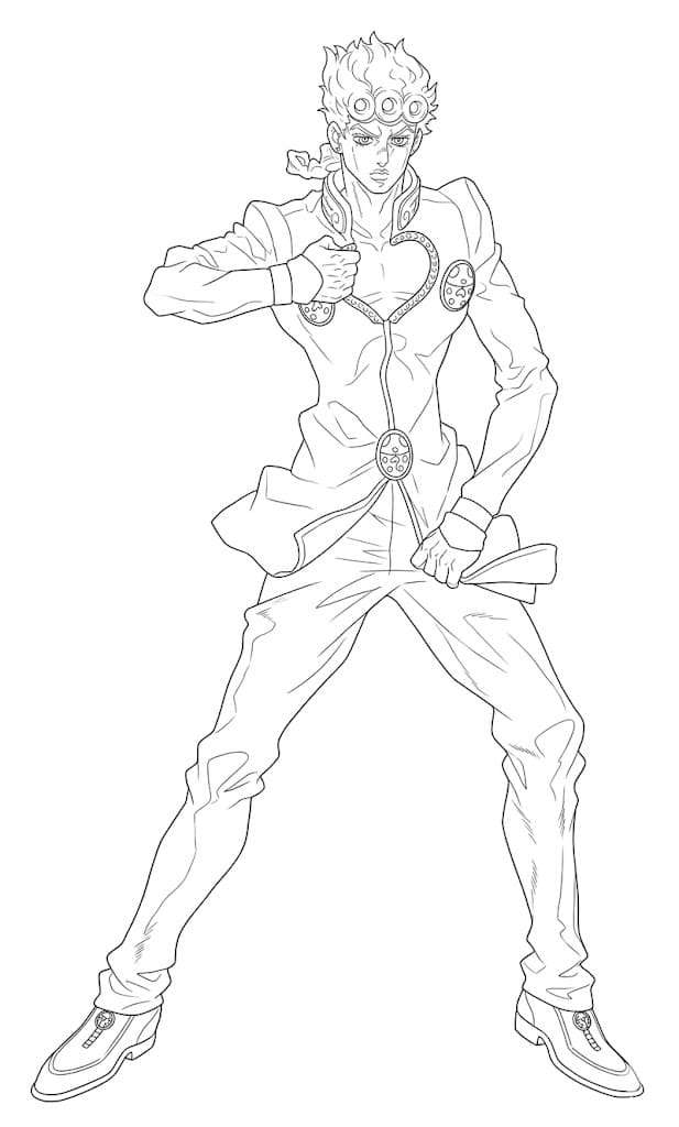 Coloriage Giorno Giovanna debout