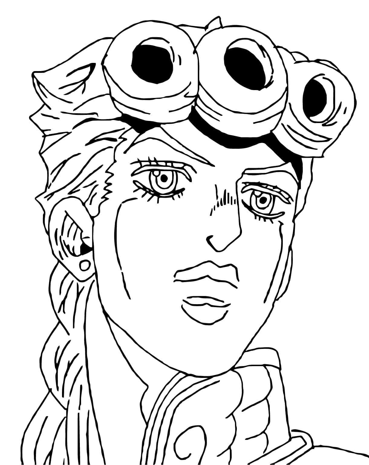 Coloriage Giorno Giovanna JoJo’s Bizarre Adventure