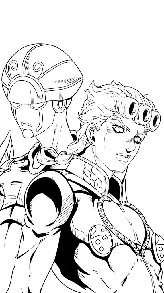 Coloriage Giorno Giovanna s'amuse