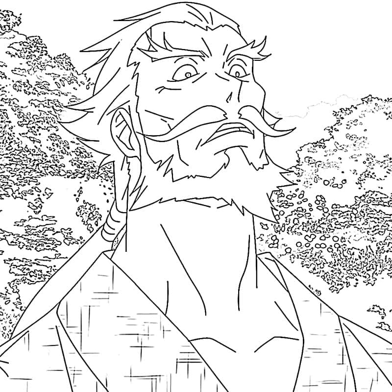 Coloriage Gratuit Gantetsusai Tamiya