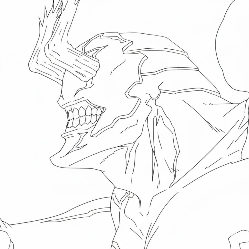 Coloriage Hanami de Anime Jujutsu Kaisen