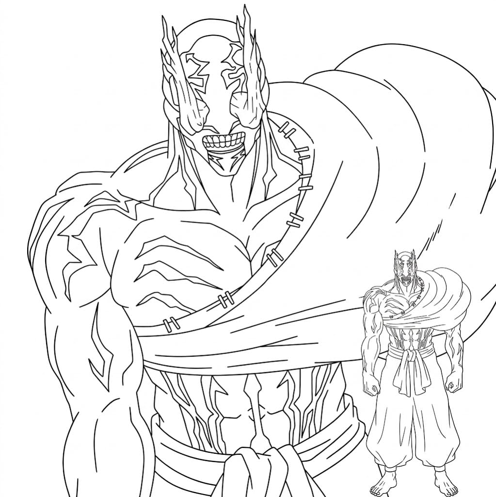 Coloriage Hanami Protecteur