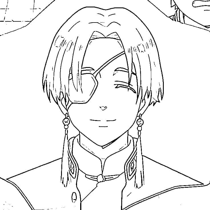 Coloriage Hayato Suō Charme Subtil