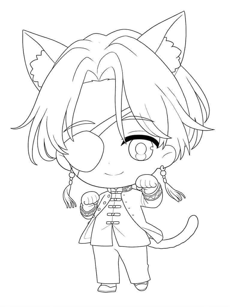 Coloriage Hayato Suō Charmeur Silencieux