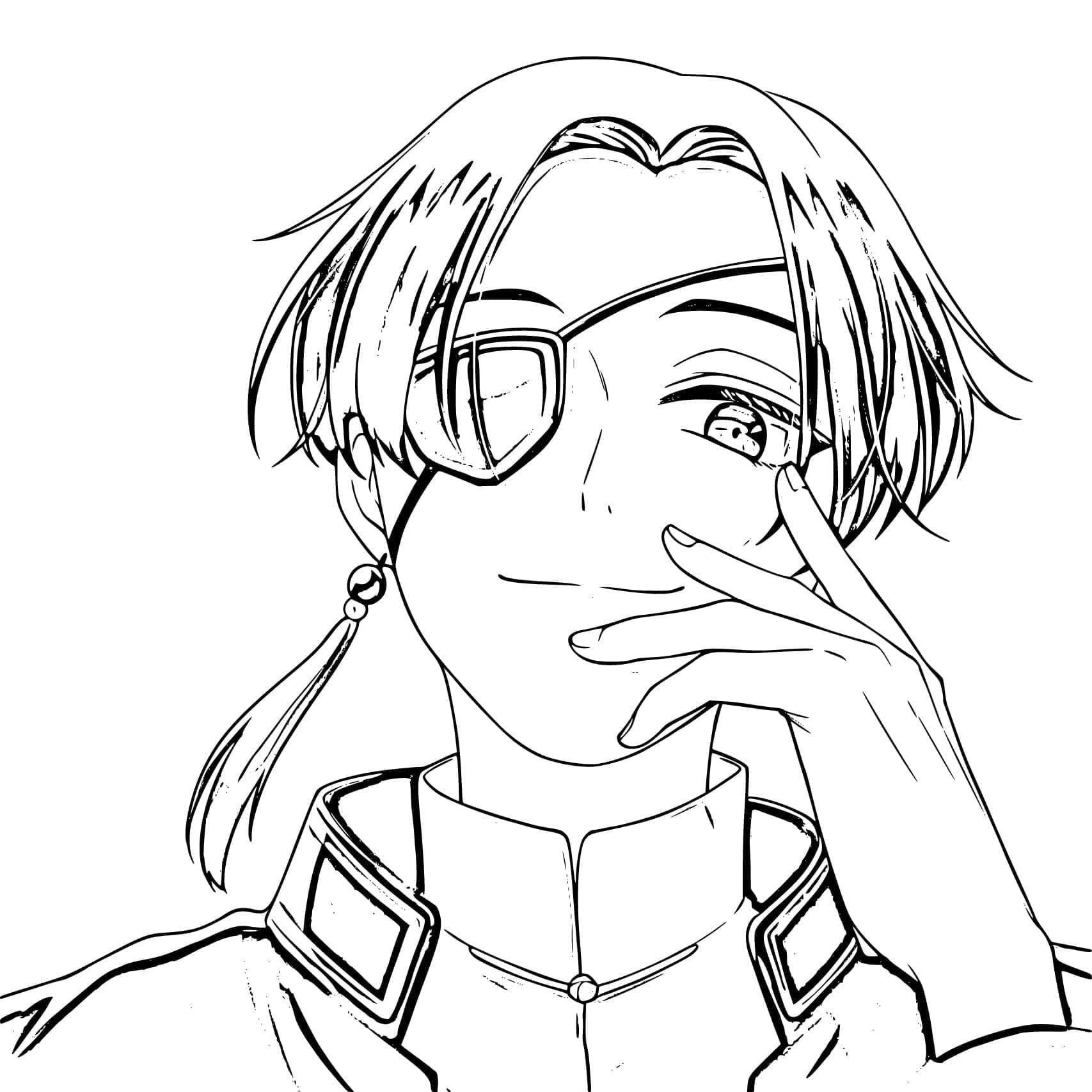 Coloriage Hayato Suō dans Anime Wind Breaker