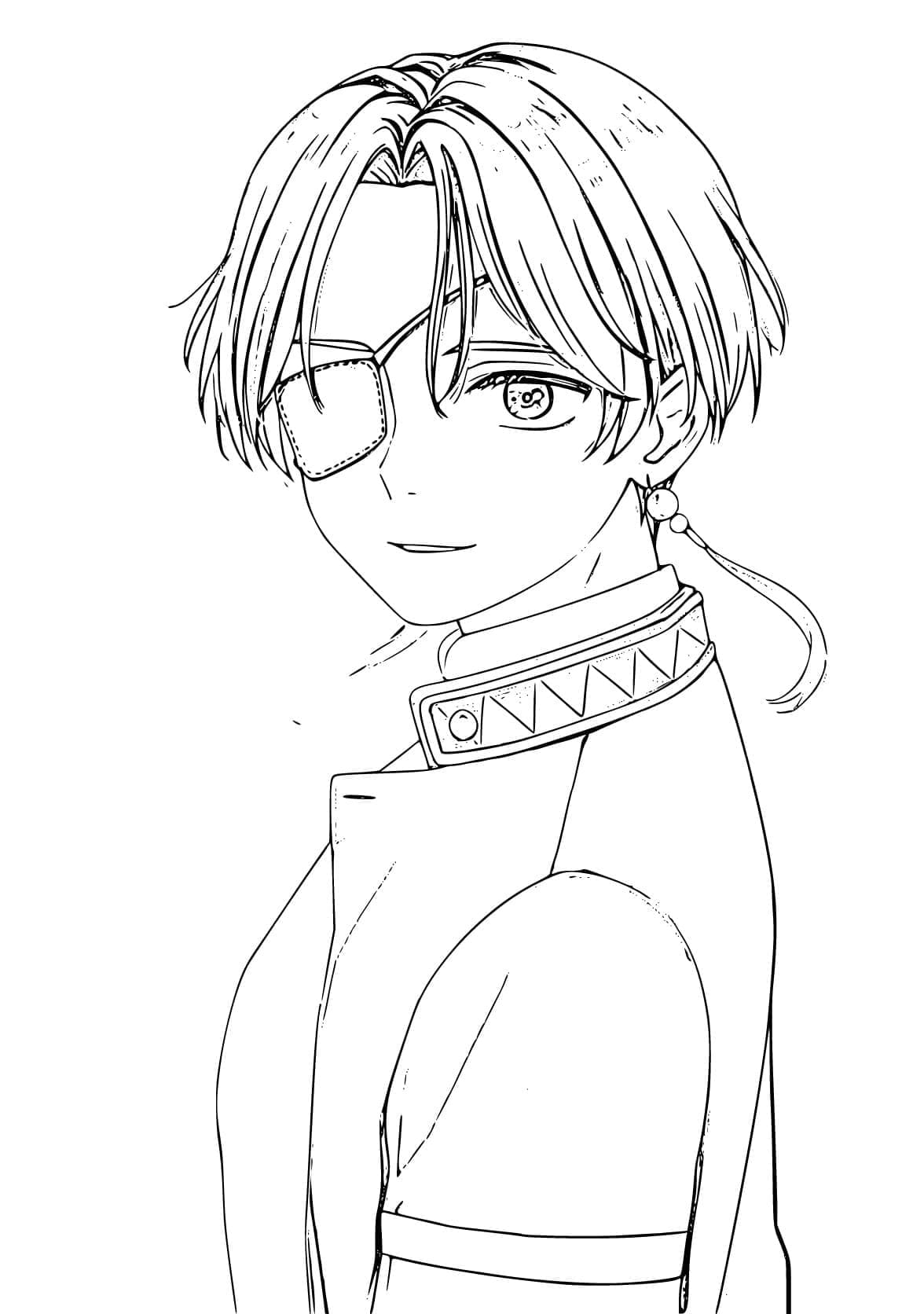 Coloriage Hayato Suō dans Wind Breaker