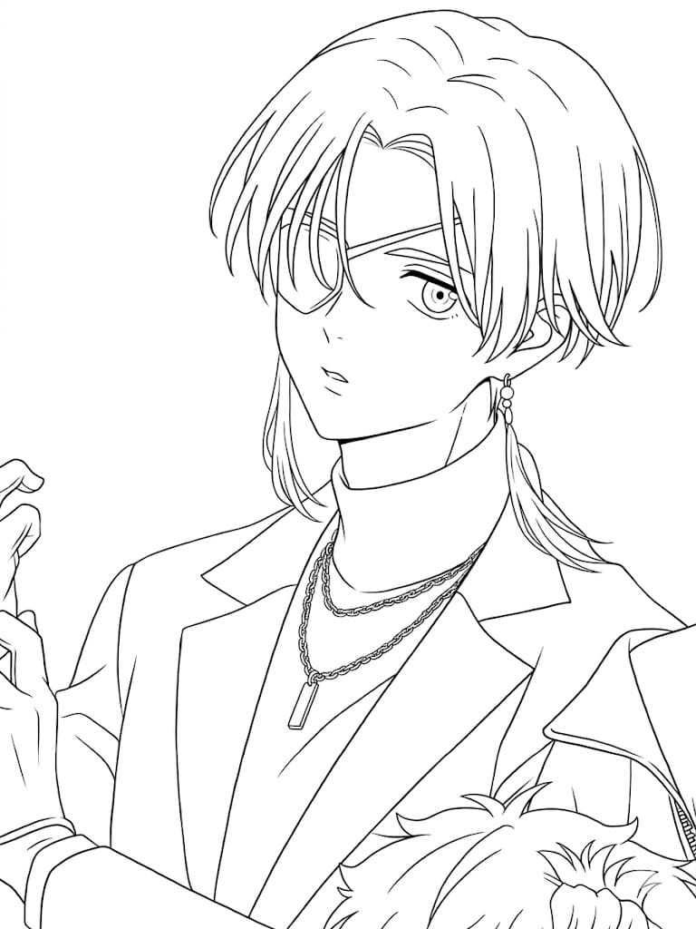 Coloriage Hayato Suō Esprit Tranquille