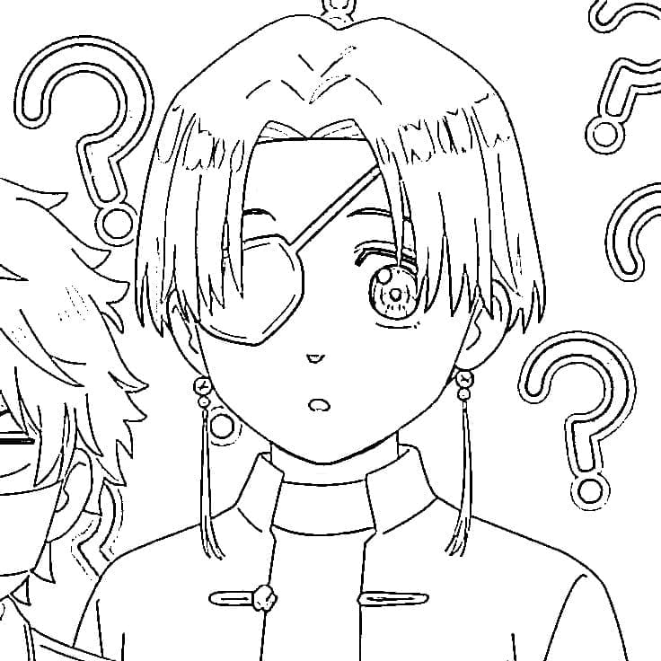 Coloriage Hayato Suō mignon