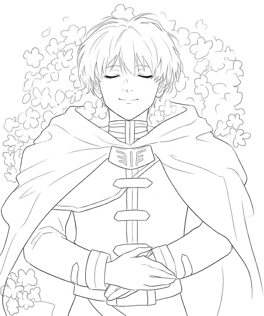 Coloriage Himmel allongé