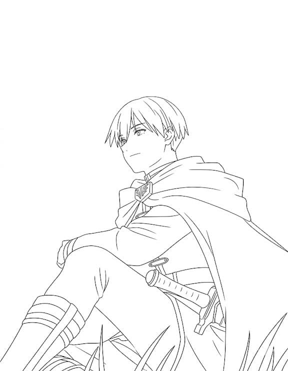 Coloriage Himmel assis