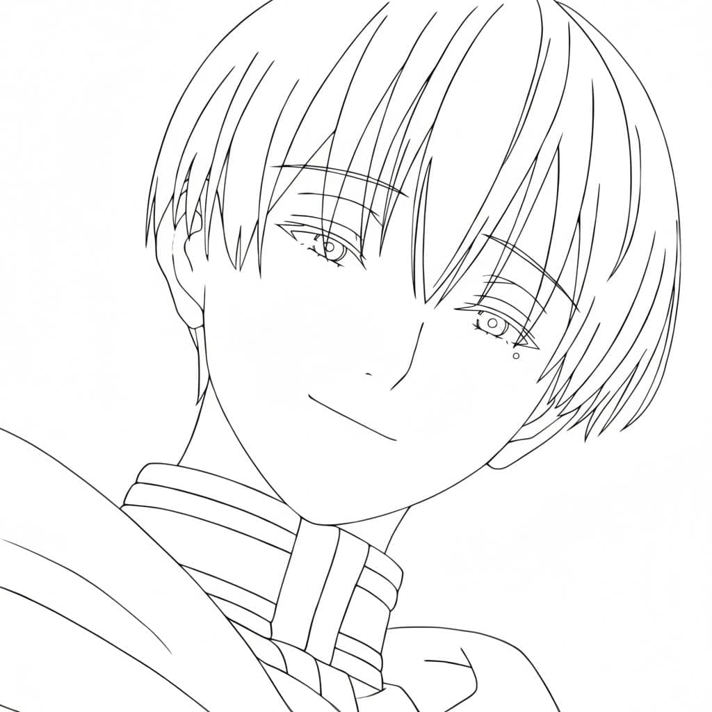 Coloriage Himmel dans Anime Frieren Beyond Journey's End