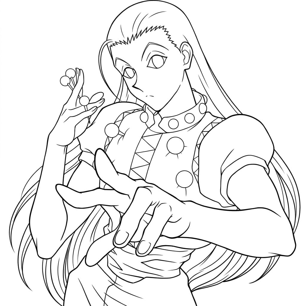 Coloriage Illumi Zoldyck adorable